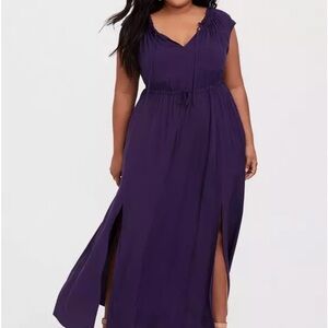 Torrid Size 1 Purple Maxi Dress